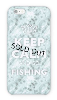 [アングラーズケース] KEEP CALM AND GO FISHING　クリスタル (商品コード：2015051802)