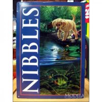 釣りグッズ・インテリア【アメリカンブリキ看板】NIBBLES（ニブルズ）　品番：BS003
