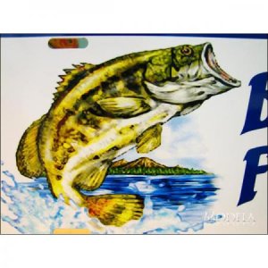 画像3: 釣りグッズ・インテリア【アメリカンブリキ看板】BASSFEVER（バスフィーバー）　品番：BS027