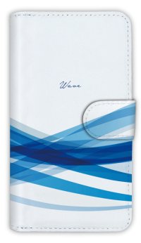 [アングラーズケース]【手帳型】波のイメージ　パート2 (商品コード：  diary2015110203)