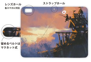 画像3: [アングラーズケース]【手帳型】釣りをする漁師　アクリルアート (商品コード： diary2015103027)