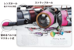 画像3: [アングラーズケース]【手帳型】Fishing tackle (商品コード： diary2015102806)