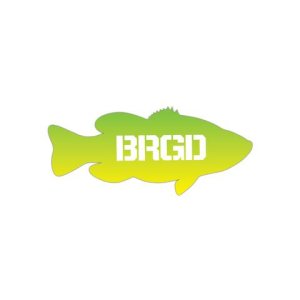 画像1: [Bass Brigade/バスブリゲード] LUNKER 7" GR STICKER - LIMON (code:BRD103)