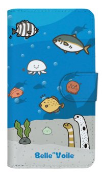 [アングラーズケース]【手帳型】みっぴ　ベルボイル　楽しい水族館! (商品コード： diary2016072201)