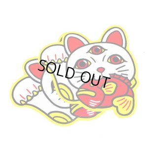 画像1: [BASSERS UNITED/バサーズユナイテッド] LUCKY CAT STICKER (code:BUM010)