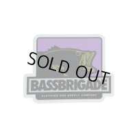 [Bass Brigade/バスブリゲード] 4" BOXED BASS STICKER - PURPLE (code:BRD130)