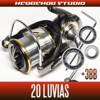 【ダイワ】20ルビアス FC LT2000S, FC LT2000S-XH, FC LT2500S, FC LT2500S-XH, LT2500, LT2500-XH, LT3000-C, LT3000S-CXH, LT3000, LT3000-XH, LT4000-C, LT4000-CXH【シングルハンドルモデル】用 MAX12BB フルベアリングチューニングキット