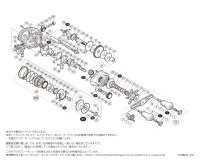 【シマノ純正お取り寄せパーツ：納期1ヶ月】18バンタム MGL 右　商品コード：038531