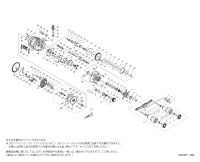 【シマノ純正お取り寄せパーツ：納期1ヶ月】23カルカッタコンクエスト MD 400XGLH　商品コード：045966