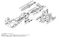 【シマノ純正お取り寄せパーツ：納期1ヶ月】11オシアカルカッタ 201HG　商品コード：027795