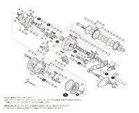 【シマノ純正お取り寄せパーツ：納期1ヶ月】17オシアジガー 1500PG　商品コード：036698