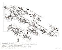 【シマノ純正お取り寄せパーツ：納期1ヶ月】18グラップラープレミアム純正スプール（150XG, 151XG）商品コード：038982 99番 S Part No. 13GFU スプール組（ベアリング入り）【中サイズ送料】