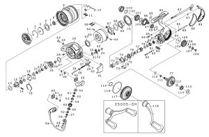 画像1: 【ダイワ純正お取り寄せパーツ：納期1ヶ月】22イグジスト LT2000S-P　製品コード：00061091