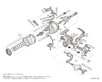 【シマノ純正お取り寄せパーツ：納期1ヶ月】17セドナ 4000XG　商品コード：036889