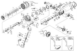 画像1: 【ダイワ純正お取り寄せパーツ：納期1ヶ月】22イグジスト PC LT3000　製品コード：00061101