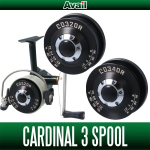 画像1: 【Avail/アベイル】 ABU（Cardinal）カーディナル3シリーズ用 NEW浅溝スプール