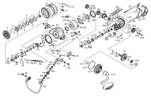 画像1: 【ダイワ純正お取り寄せパーツ：納期1ヶ月】18イグジスト LT2500　製品コード：00055716