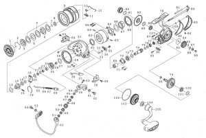 画像1: 【ダイワ純正お取り寄せパーツ：納期1ヶ月】19セルテート LT3000　製品コード：00060050