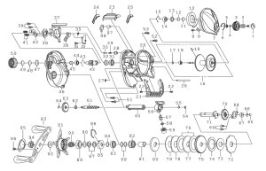 画像1: 【ダイワ純正お取り寄せパーツ：納期1ヶ月】21タトゥーラ TW 400HL　製品コード：00630110