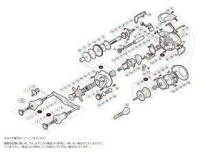 画像1: 【シマノ純正お取り寄せパーツ：納期1ヶ月】15炎月CT 101PG　商品コード：034441