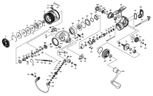 画像1: 【ダイワ純正お取り寄せパーツ：納期1ヶ月】20ルビアス LT2500　製品コード：00060204