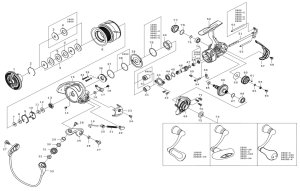 画像1: 【ダイワ純正お取り寄せパーツ：納期1ヶ月】21フリームス LT2500-XH　製品コード：00060266