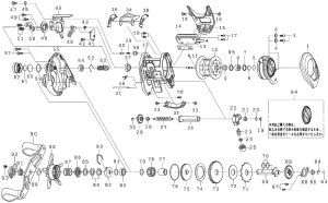 画像1: 【ダイワ純正お取り寄せパーツ：納期1ヶ月】18スパルタン IC 150HL　製品コード：00621017