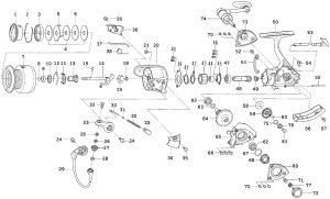 画像1: 【ダイワ純正お取り寄せパーツ：納期1ヶ月】06フリームス KIX3500　製品コード：00055434