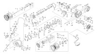 【ダイワ純正お取り寄せパーツ：納期1ヶ月】23ラグザス 3000XH-LBD　製品コード：00066414