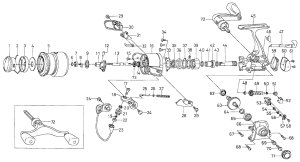 画像1: 【ダイワ純正お取り寄せパーツ：納期1ヶ月】シルバークリーク X 2004C　製品コード：00058869