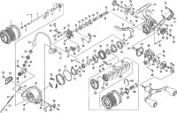 【ダイワ純正お取り寄せパーツ：納期1ヶ月】14Xファイア 2508PE-H-DH-LBD　製品コード：00055550