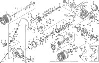 【ダイワ純正お取り寄せパーツ：納期1ヶ月】14Xファイア 2508PE-SH-LBD　製品コード：00055551