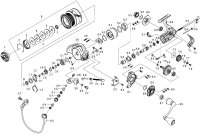 【ダイワ純正お取り寄せパーツ：納期1ヶ月】17紅牙 AIR 2508PE-H　製品コード：00056204