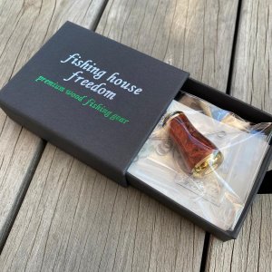 画像8: 【FHF】ウッド ハンドルノブ 丸形 Aランク 上杢花梨紅白瘤 F-01