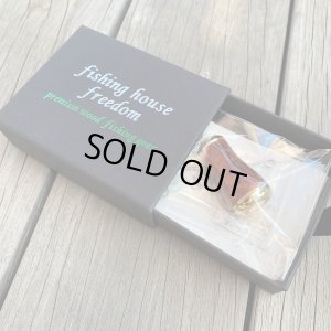 画像8: 【FHF】ウッド ハンドルノブ 丸形 上杢花梨紅白瘤 F-01