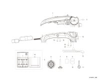 【シマノ純正お取り寄せパーツ：納期1ヶ月】21-22レイクマスター CT-ET レッド　商品コード：043399