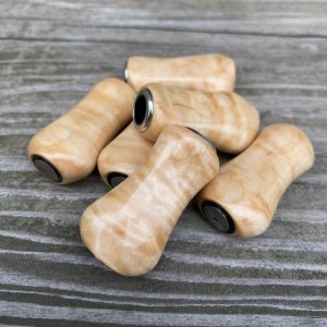 画像3: 【FHF】ウッド ハンドルノブ パドル形 楓 F-11