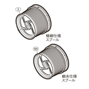 画像1: 【シマノ純正お取り寄せパーツ：納期1ヶ月】18スーパーエアロ サーフリーダー CI4+純正スプール【中サイズ送料】