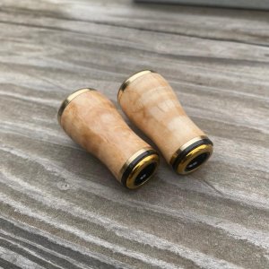 画像8: 【FHF】ウッド ハンドルノブ 丸形 楓 メープルウッド F-05