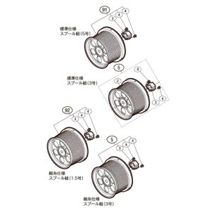 画像1: 【シマノ純正お取り寄せパーツ：納期1ヶ月】14スーパーエアロ スピンジョイ純正スプール【中サイズ送料】