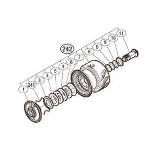 画像1: 【シマノ純正お取り寄せパーツ：納期1ヶ月】17BB-X ハイパーフォース純正スプール【中サイズ送料】