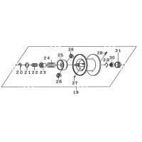 【ダイワ純正お取り寄せパーツ：納期1ヶ月】21スティーズ A TW HLC純正スプール（6.3R, 6.3L, 7.1R, 7.1L, 8.1R, 8.1L）製品コード：00630231 19番 スプール（２０－３１）部品コード：6Z026191