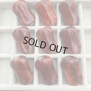 画像9: 【FHF】ウッド ハンドルノブ 楕円形 Sランク 上杢花梨単色瘤 F-18