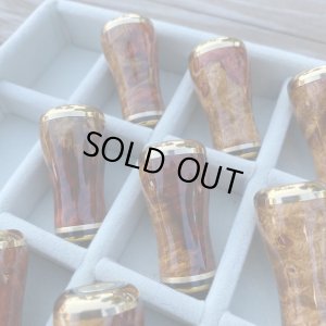 画像9: 【FHF】ウッド ハンドルノブ 丸形 Sランク 花梨紅白瘤 F-14