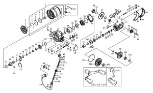 画像1: 【ダイワ純正お取り寄せパーツ：納期1ヶ月】24セルテート FC LT2000S-P 　製品コード：00061171