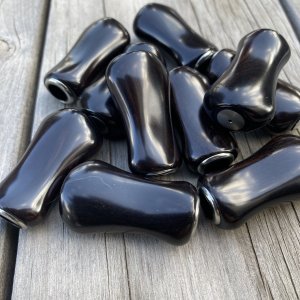 画像3: 【FHF】ウッド ハンドルノブ パドル形 黒檀 F-09