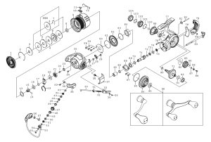 画像1: 【ダイワ純正お取り寄せパーツ：納期1ヶ月】23エメラルダス RX FC LT2500S-H-DH　製品コード：00061202