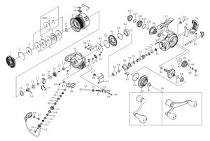 画像1: 【ダイワ純正お取り寄せパーツ：納期1ヶ月】23エメラルダス RX FC LT2500-XH-DH　製品コード：00061204