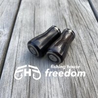 【FHF】ウッド ハンドルノブ 丸形 黒檀 F-20