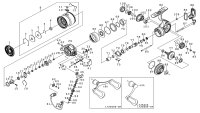 【ダイワ純正お取り寄せパーツ：納期1ヶ月】24ルビアス LT2500S 　製品コード：00061212